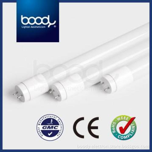 Led tube light high PF no strobe 9W-24W 100LM/W 220° ANGLE 6000k